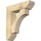 Ekena Millwork Westlake Slat Rough Sawn Bracket w/ Offset Brace, Douglas Fir, 8"W x 28"D x 32"H BKT0806X28X32WTL06RDF - alternate 1